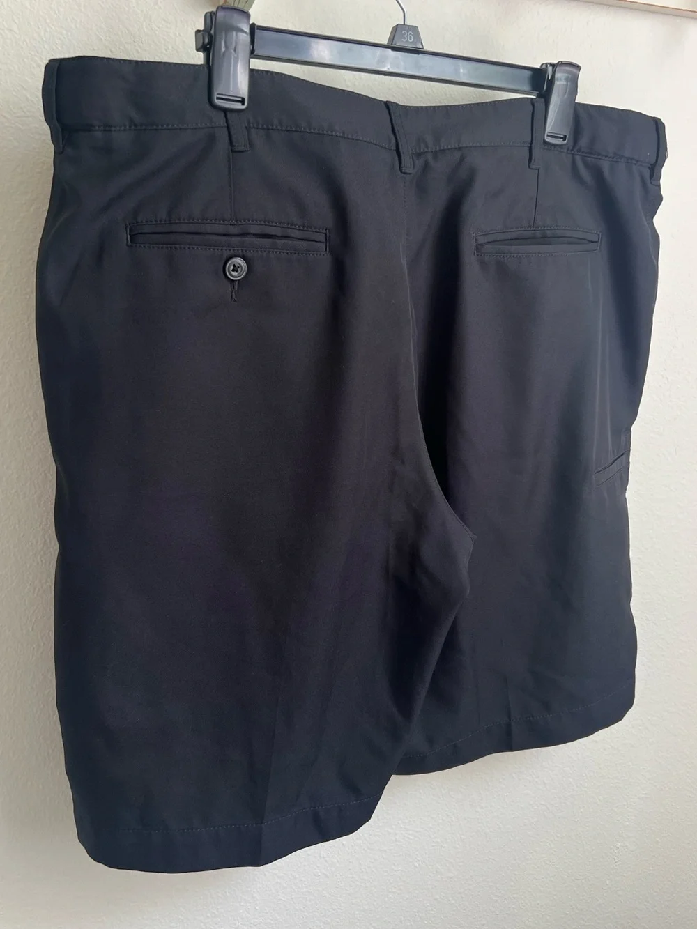 PGA Tour Black Flat Front Men's Golf Shorts